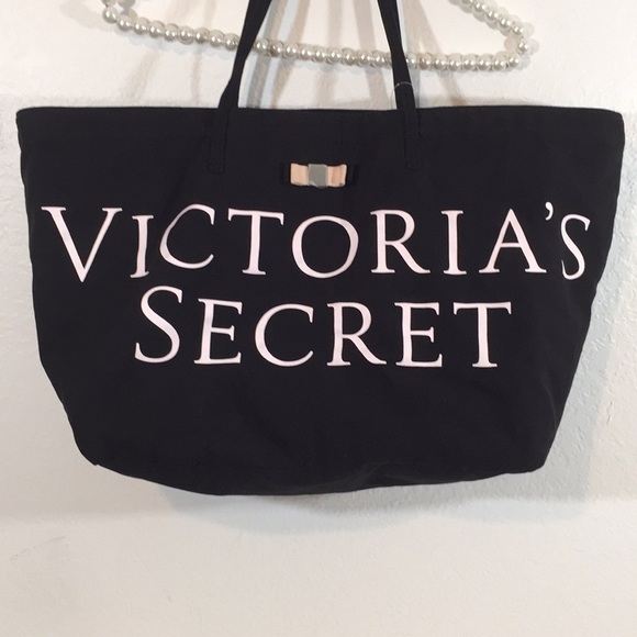 Victoria's Secret Handbags - Victoria’s Secret Large Canvas Tote Bag 13”H x 16”